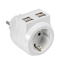 Steckdosenadapter mit 4-fach USB