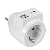 Steckdosenadapter mit 3 USB-Anschlüsse