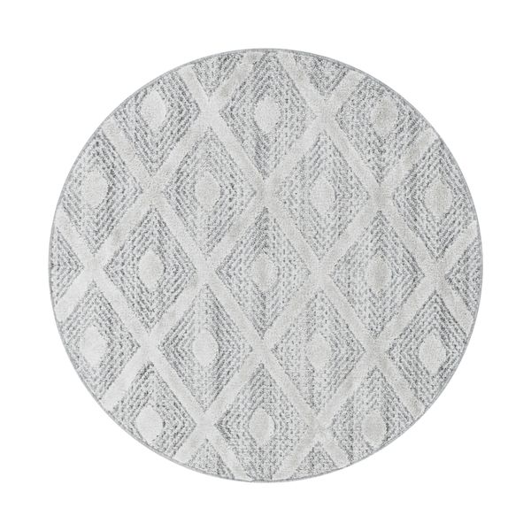 Teppich, PISA 4707, GREY, 120 x 120 cm