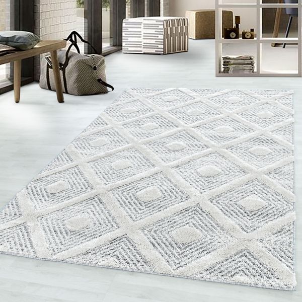 Teppich, PISA 4707, GREY, 120 x 170 cm