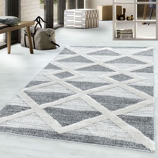 Teppich, PISA 4709, GREY, 240 x 340 cm