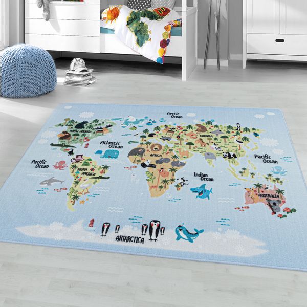 Teppich, PLAY 2917, BLUE, 80 x 120 cm