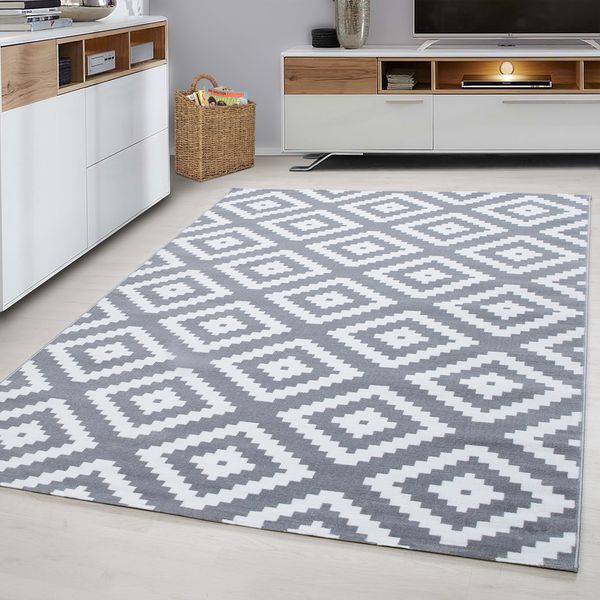 Teppich, PLUS 8005, GREY, 140 x 200 cm