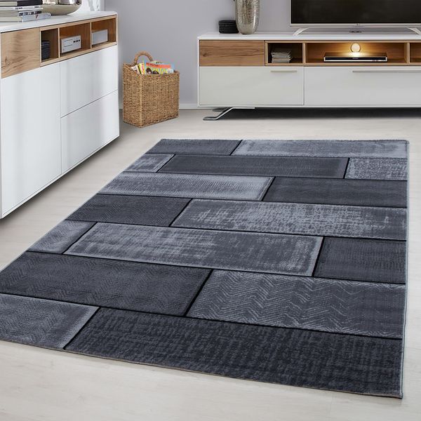 Teppich, PLUS 8007, BLACK, 240 x 340 cm