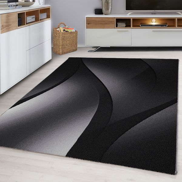 Teppich, PLUS 8010, BLACK, 200 x 290 cm
