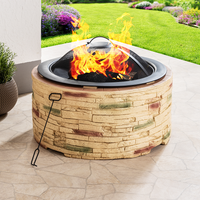 GreenYard® Feuerschale, ca. 67,5 x 67,5 x 51cm