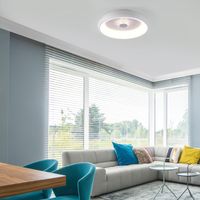 LED Deckenleuchte VERTIGO, CCT, dimmbar, Fernbedienung, Ø46,5 cm, Kristall-Effekt