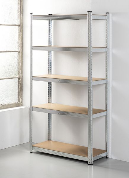 Schwerlastregal,  5 Ablagen je 125kg belastbar, 180 x 90 x 40 cm