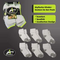 6 Paar Thermo Socken für Kinder 3-5 Jahre mit Bündchen bis Gr. 34