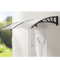 XXL Design-Vordach, ca. 200 x 100 x 28 cm - Transparent