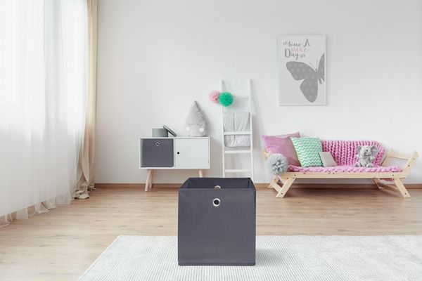 Aufbewahrungsbox 3er-Set - Dunkelgrau