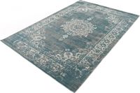 Cool Vintage Teppich Grau Blau 80 x 150 cm