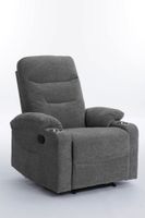 Verstellbarer Relaxsessel mit 2 Getränkehaltern, ca. 88 x 97 x 103 cm - Dunkelgrau