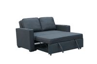 2-Sitzer Sofabett inkl. Kissen - Dunkelgrau
