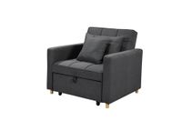 Schlafsessel Sofabett inkl. Kissen, ca. 101 cm x 95 cm x 88 cm - Dunkelgrau 