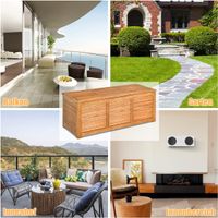 Gartenbox Akazienholz Massiv Gartenbank Auflagenbox