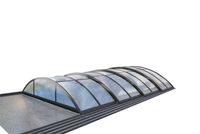 Poolüberdachung "Adèle" aus Aluminium, ca. 10,37 x 5,47 x 1,30 m