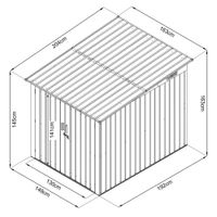 Fahrradgarage-/Fahrradhaus-/Fahrradbox, ca. 204 x 163 x 163 cm