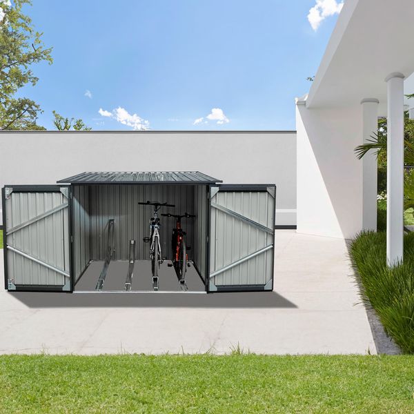 Fahrradgarage-/Fahrradhaus-/Fahrradbox, ca. 201 x 209 x 163 cm