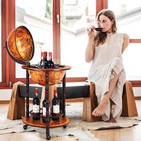 COSTWAY Globusbar Weltkugel, Barwagen Retro