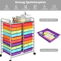 COSTWAY Rollwagen mit Schubladen Rollcontainer