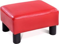 COSTWAYKleiner Fußhocker, Hocker aus Kunstleder