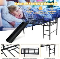 COSTWAY Hochbett mit Rutsche und Leiter