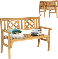 COSTWAY Gartenbank Holz