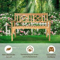 COSTWAY Gartenbank Holz