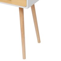 Happy Home Schminktisch mit Spiegel, 2 Schubladen und Hocker HDT01-WEI weiß