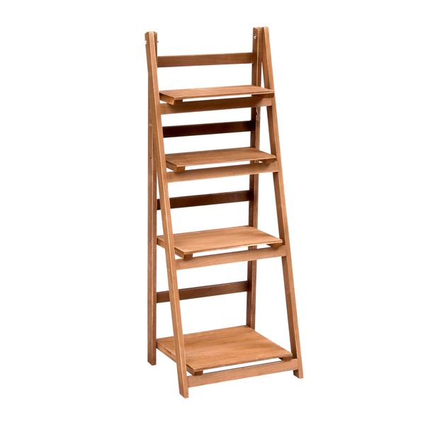 Blumentreppe Pflanzenregal mit 4 Ablagen WPS01-HOL Holz