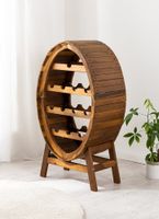 Weinregal rund aus hochwertigem Akazienholz