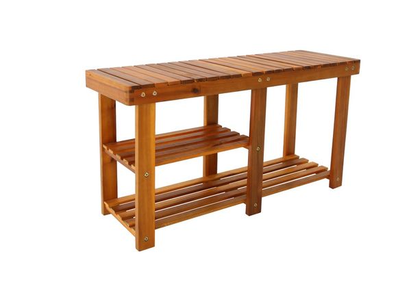Universal-/Schuhregal Akazienholz 87 x 28 x 45cm