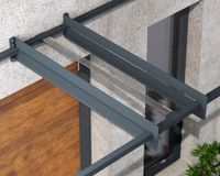 Vordach Nancy  452 x 94cm Anthrazit