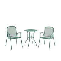 3tlg. Bistro-Set - Grün