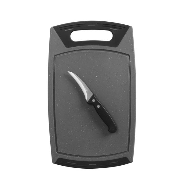 Schneidebrett und Gemüsemesser Set, 2-tlg.
