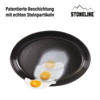 STONELINE Auflaufform aus Borosilikat mit Beschichtung, oval, 34,4 x 24,2 x 6,5 cm, 3,2 L