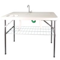 Campingtisch mit zwei Spülbecken