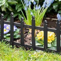 Gartenzaun-Set 10 teilig aus PP, ca. 60 x 30,5 cm
