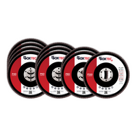 Fächerscheiben BRAUN 125mm Lamellenscheiben Schleifscheiben für Metall &amp; Holz 10er Pack MIX-Set