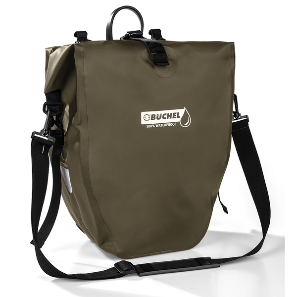 Wasserdichte Fahrradtasche - Waldgrün