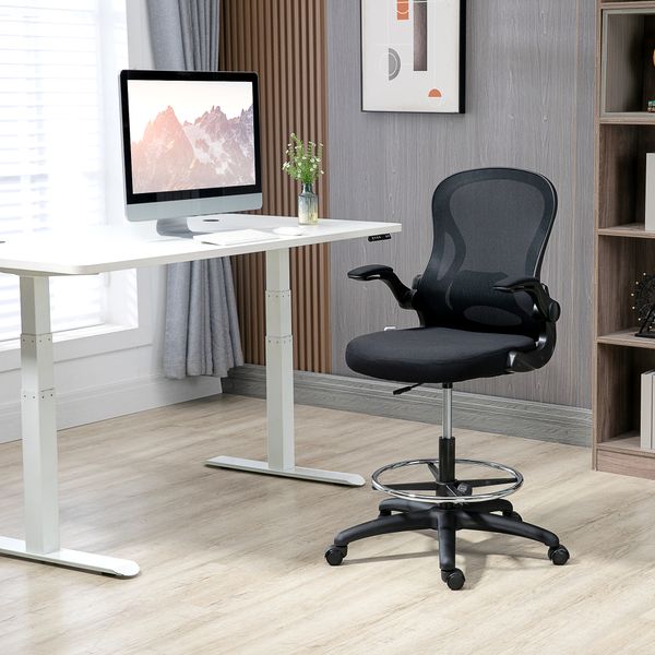 Zeichenstuhl, Höhenverstellbarer Bürostuhl, Ergonomischer Drehstuhl