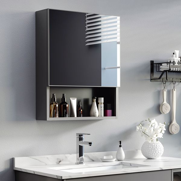 Spiegelschrank, Badezimmerschrank, Aufbewahrungsschrank, Hängeschrank