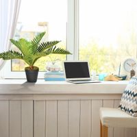 Künstliche Pflanze, Kunstpflanze, Kunstpalme inkl. Topf für Wohnzimmer