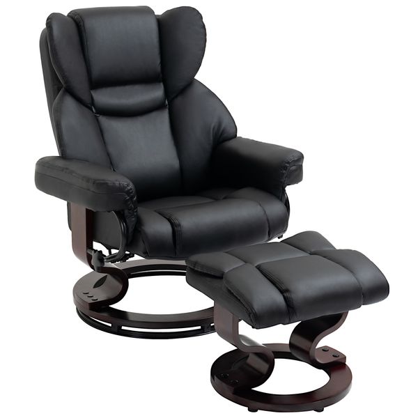 Relaxsessel mit Hocker drehbarer Ruhesessel TV-Sessel mit Liegefunktion