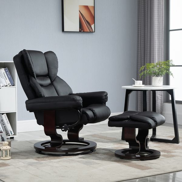 Relaxsessel mit Hocker drehbarer Ruhesessel TV-Sessel mit Liegefunktion