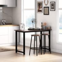 Barhocker, 2er-Set Barstühle mit Fußstütze, Tresenhocker mit Stahlgestell