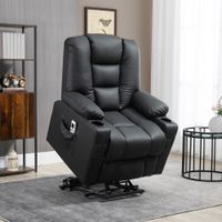 Sessel mit Aufstehhilfe Massagesessel mit Fußstütze Relaxsessel bis 150kg