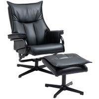Relaxsessel mit Hocker, drehbarer Ruhesessel, TV-Sessel mit Liegefunktion
