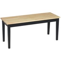 Sitzbank 2-Sitzer Essbank Holzbank, Küchenbank bis 220 kg belastbar